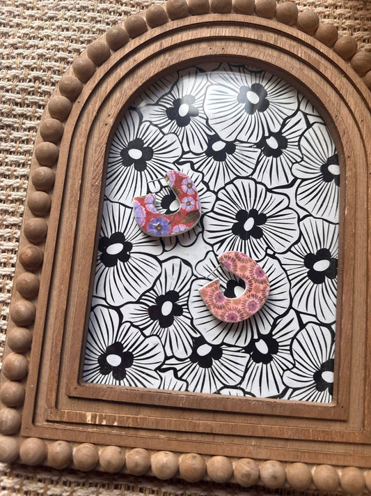 Double Sided Patterned Hoops