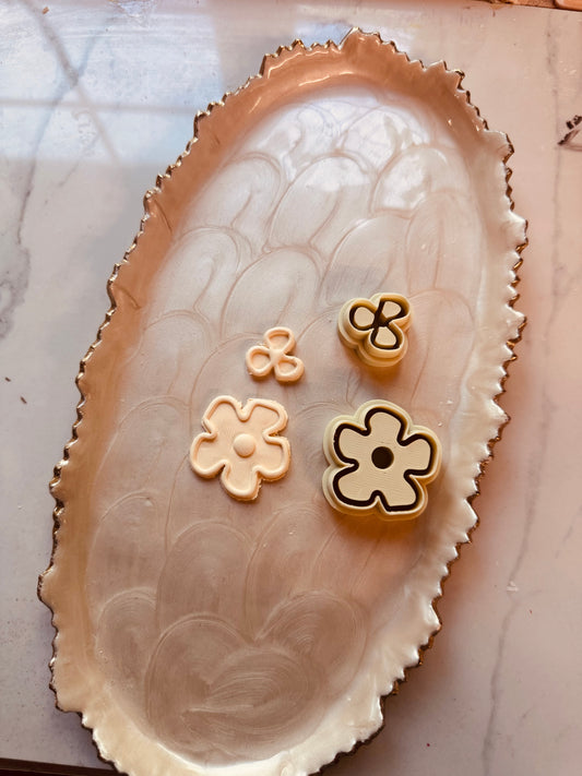 Funky Flower Builder Clay Cutter Set