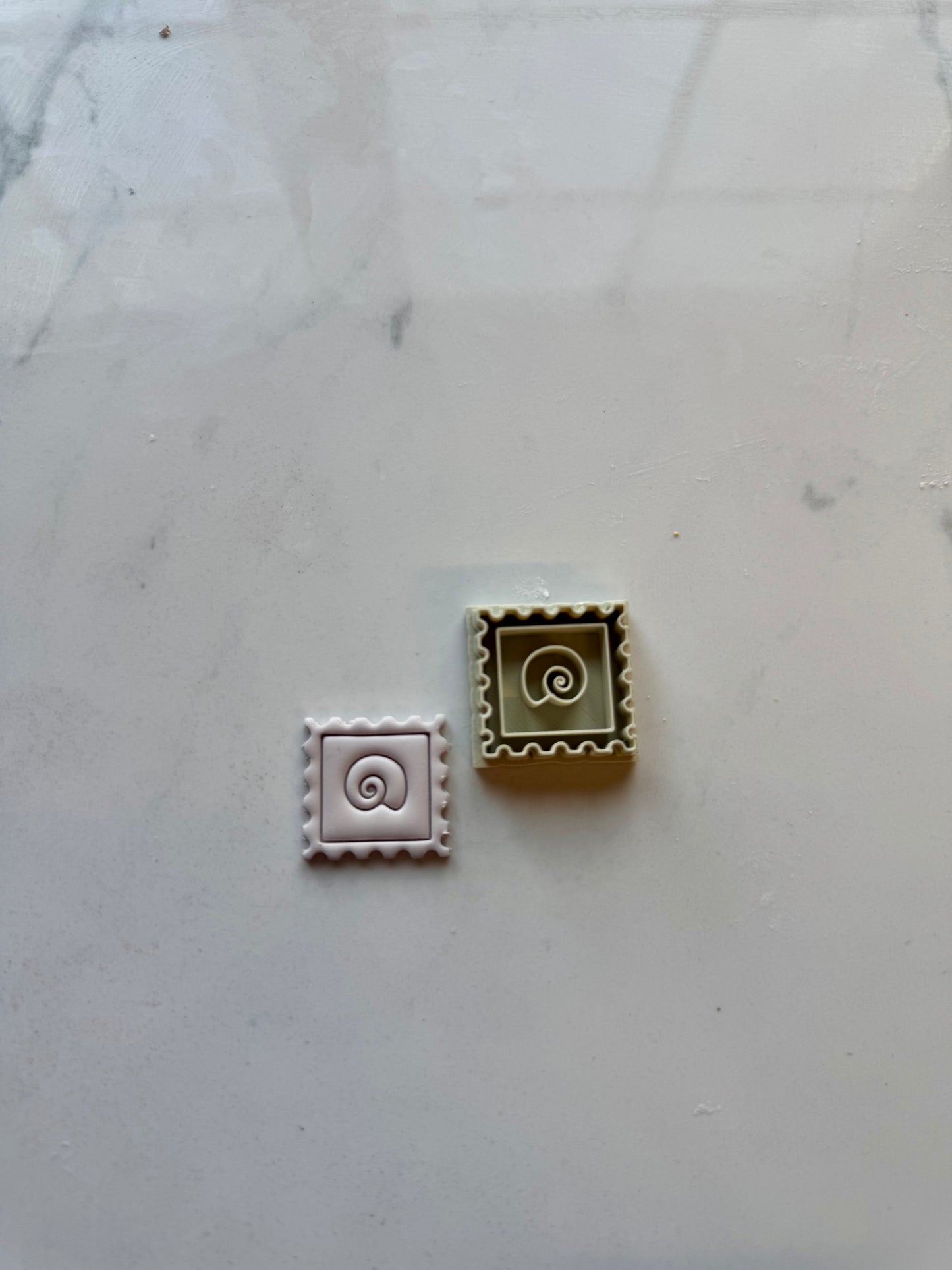 Shell Postage Stamp Clay Cutter