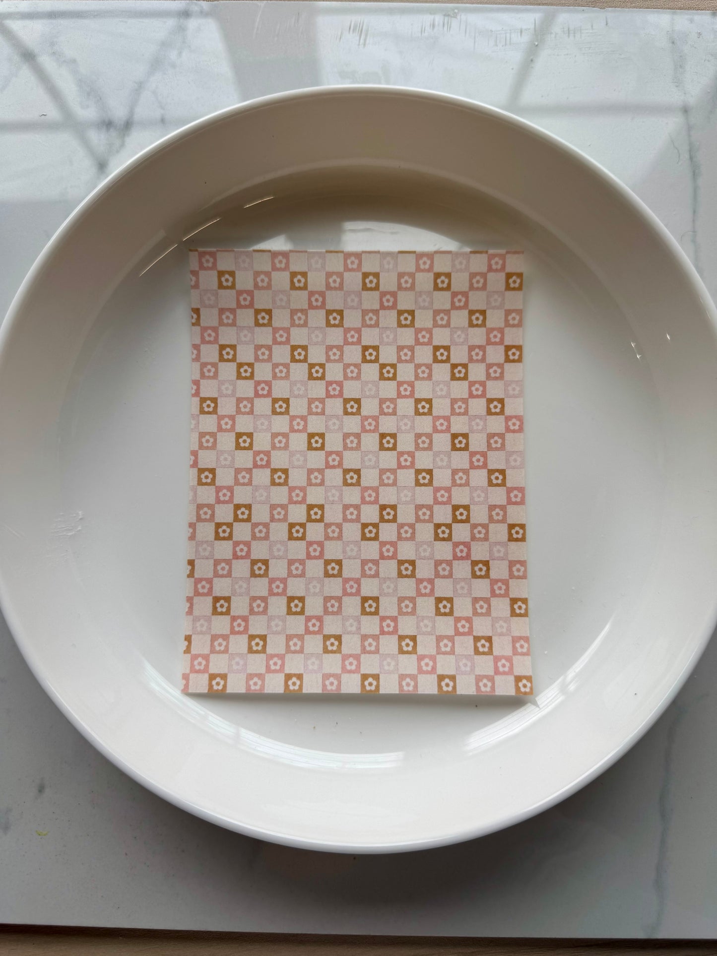 Clay Transfer Paper Checkered 2