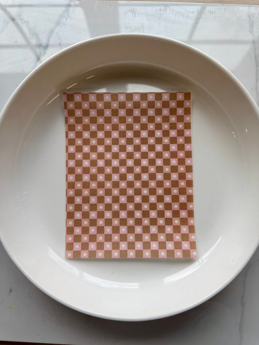 Clay Transfer Paper Checkered 3