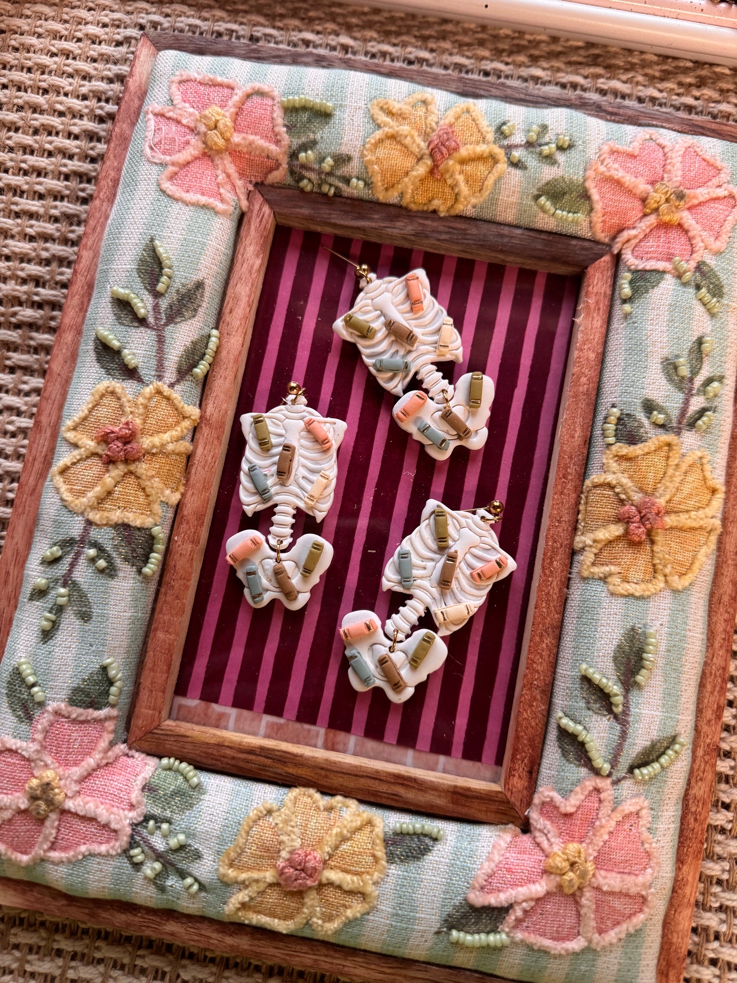Book Skeleton Earrings