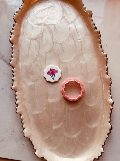 Squiggle Circle Plain Clay Cutter