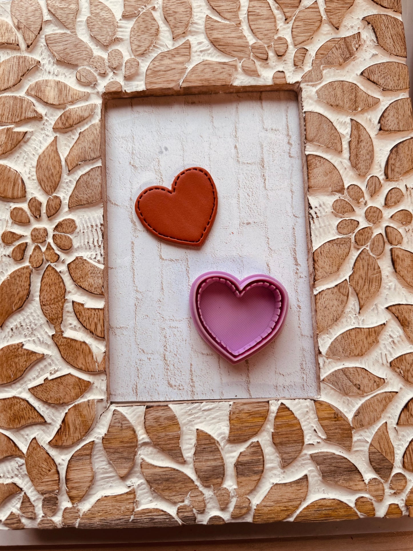 Stitched Heart Clay Cutter