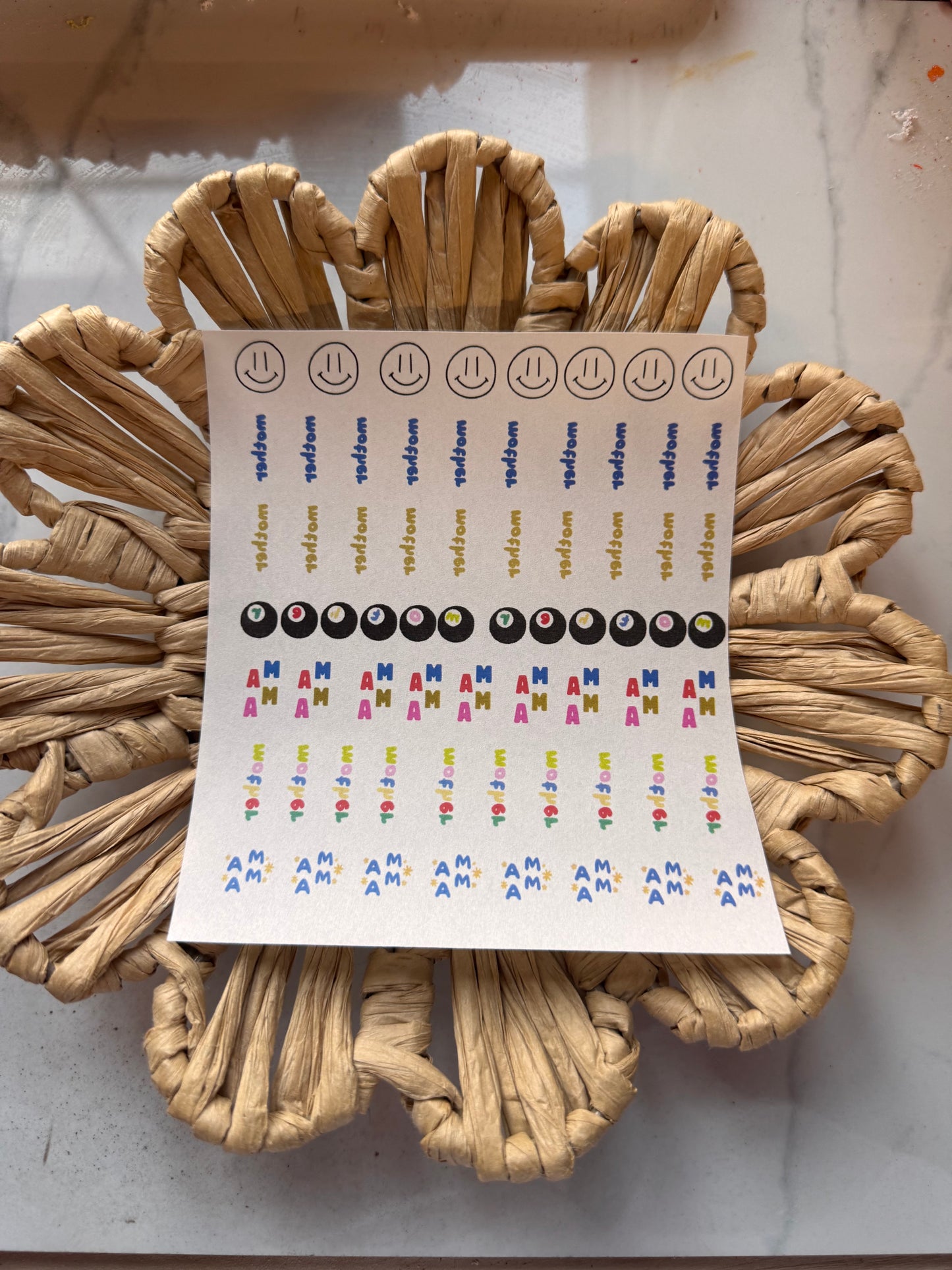 Charm Transfer Sheet 74