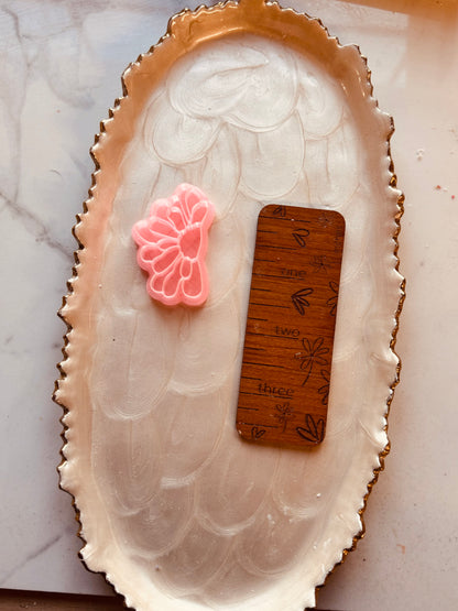 Half Whimsy Flower Mirrored Clay Cutter Set