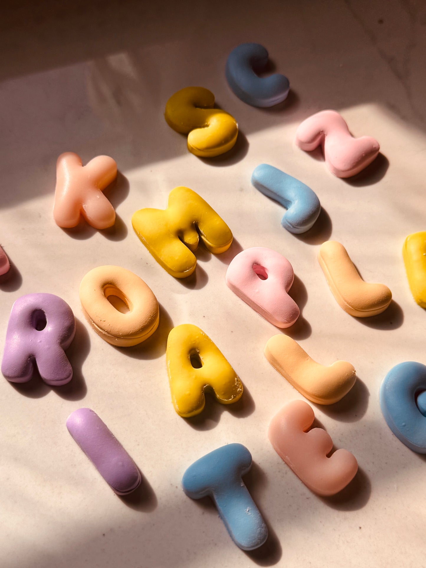 Bubble Letter Clay Cutters