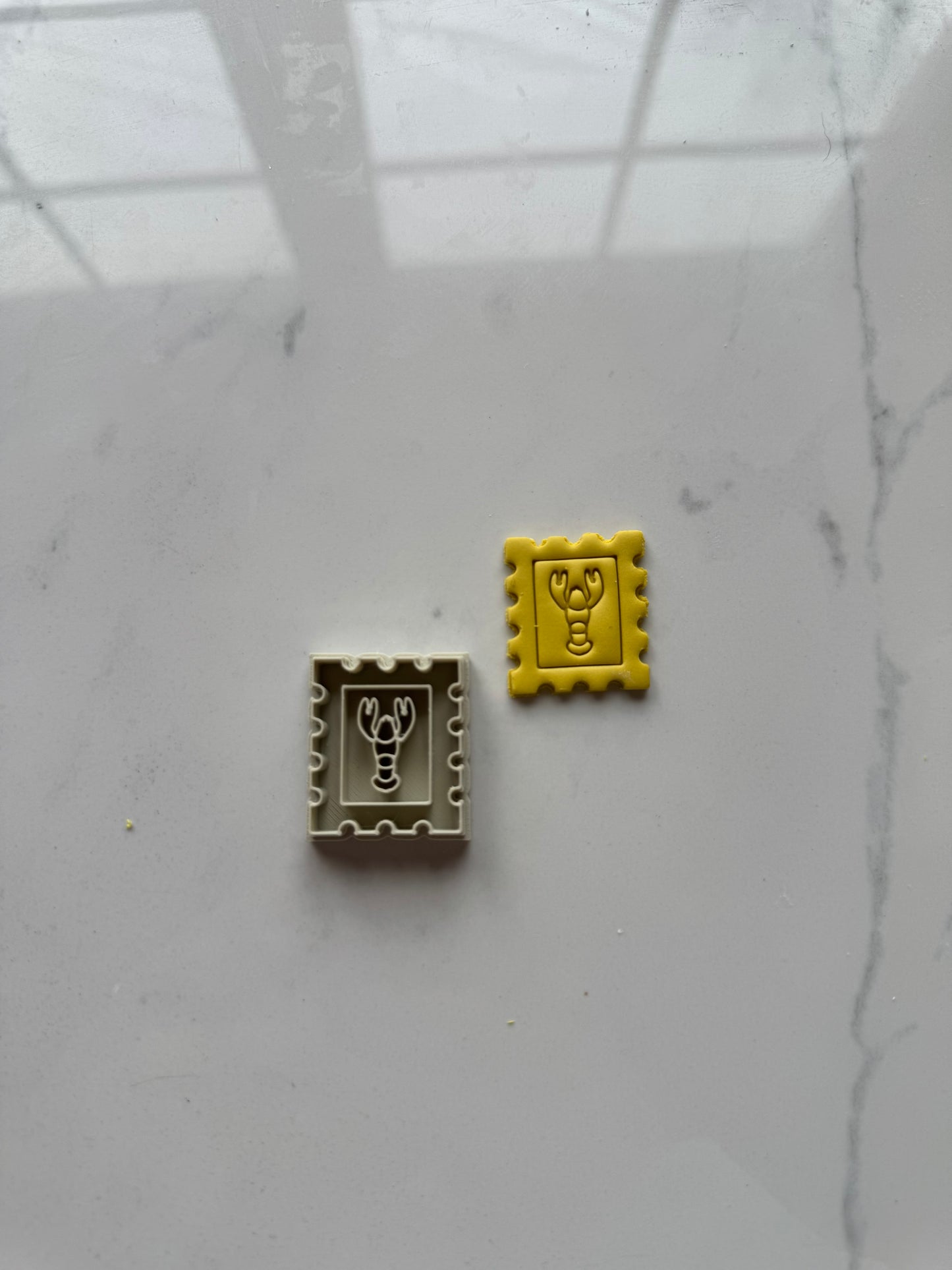 Lobster Postage Stamp Clay Cutter