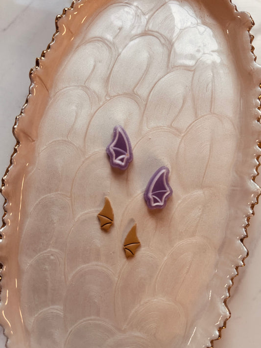 Bat Wing Studs Mirrored Clay Cutter Set