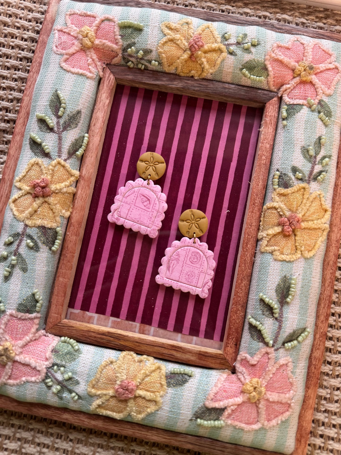 Pink Beachy Earrings