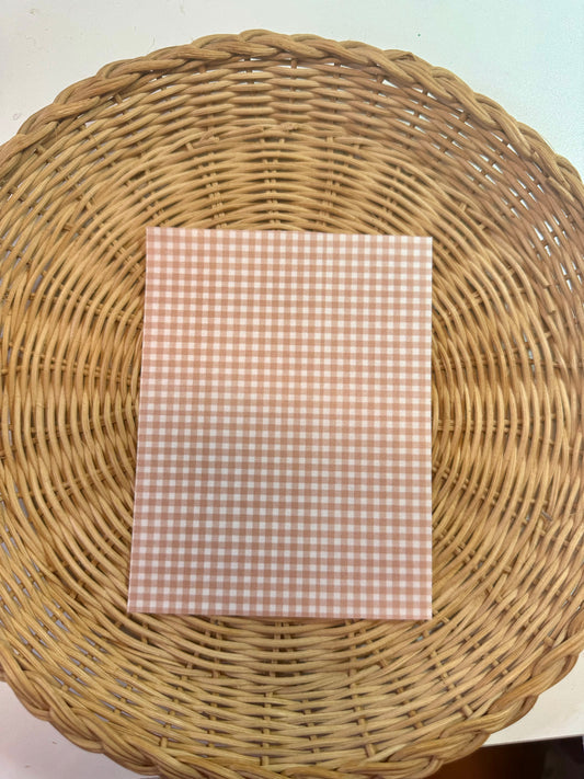 Clay Transfer Paper 115| brownish plaid