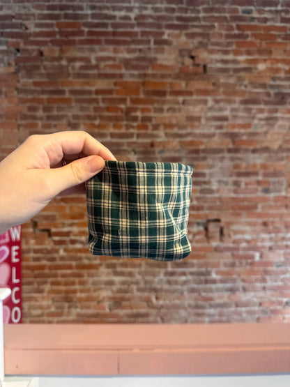 Green Plaid Weck Jar Koozie