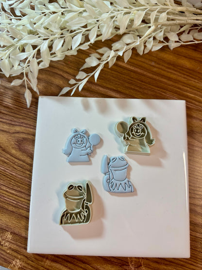 Kermit and Ms Piggy Clay Cutters