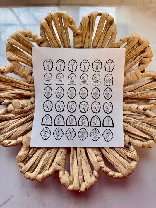 Charm Clay Transfer Sheet 43