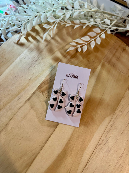 Pink mouse head bows