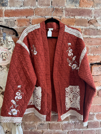 Embroidered Quilted Jacket