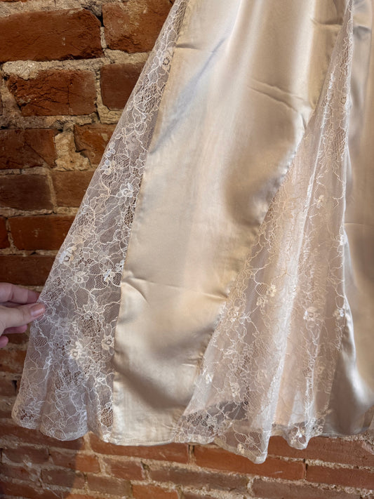 Lace Silk Skirt
