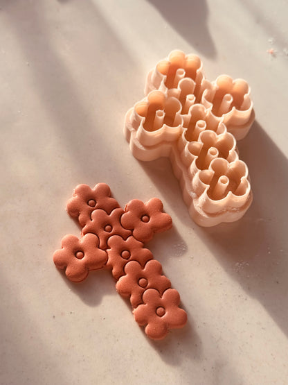 Flower Cross Clay Cutter