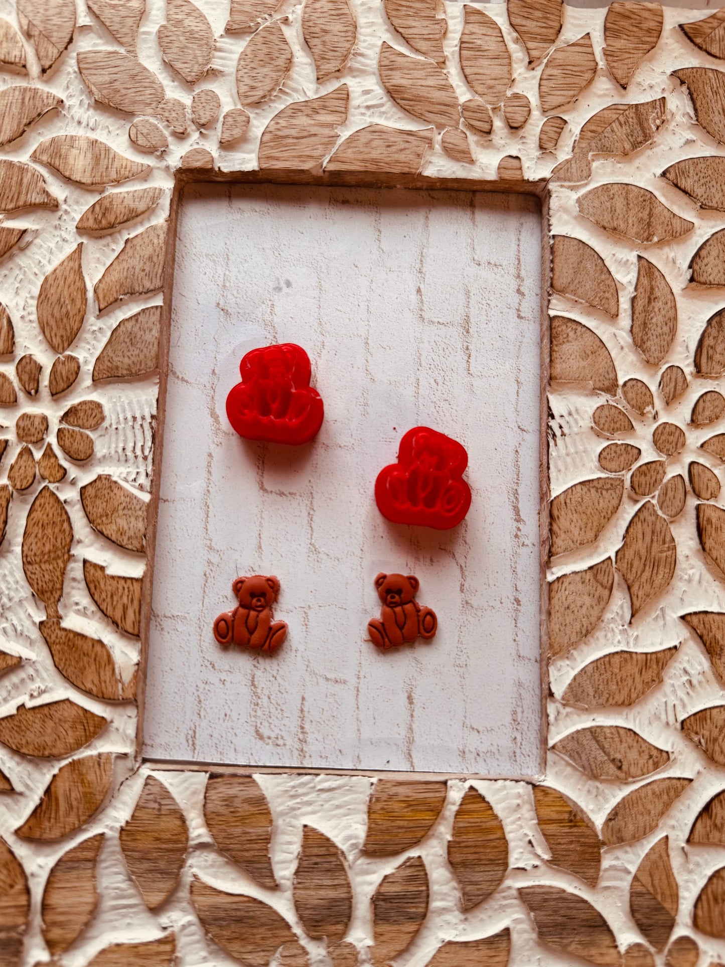 Teddy Bear Studs Mirrored Cutter Set