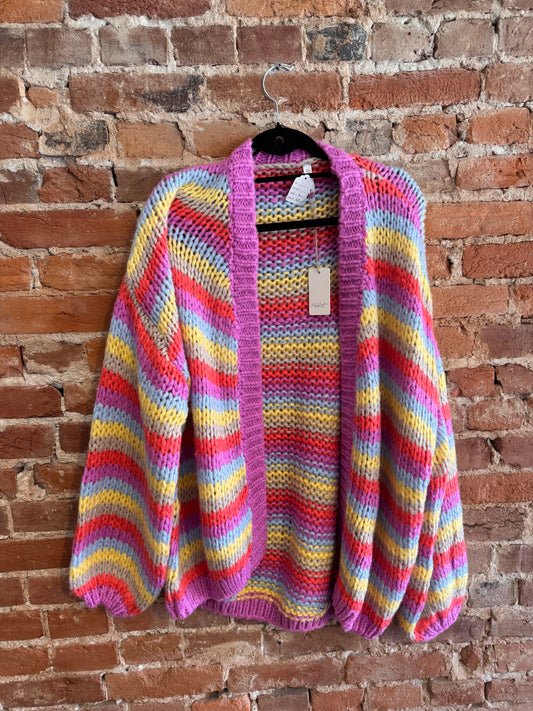 Colorful Knit Cardigan