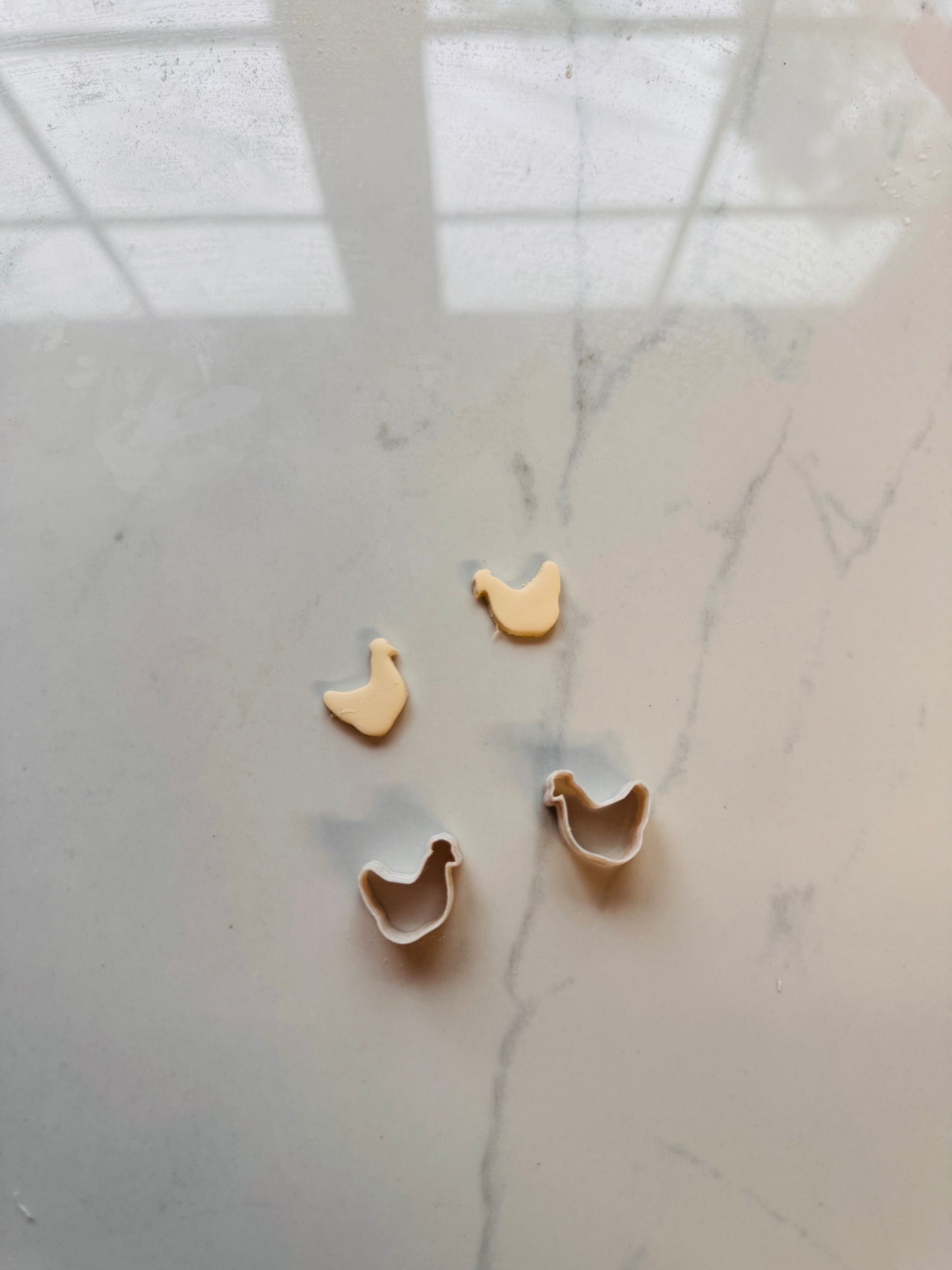 Chicken Stud Clay Cutter Mirrored Set