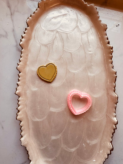 Plain Ruffle Heart Clay Cutter
