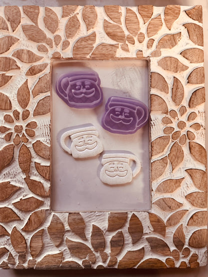 Santa Mugs Mirrored Cutter Set