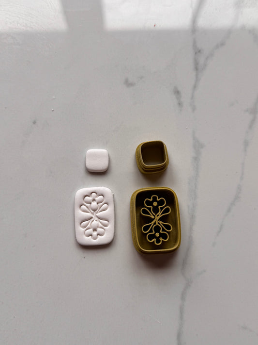 Organic Floral Embossed Cutter Set