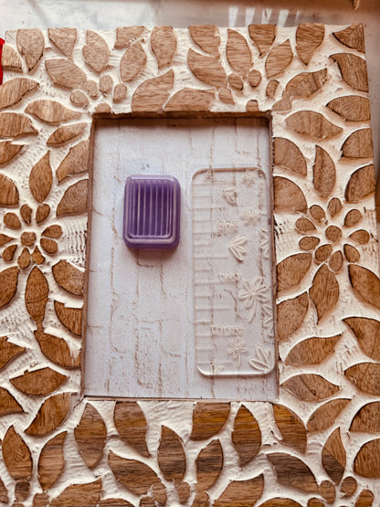 Borderd Striped Rectangle Clay Cutter