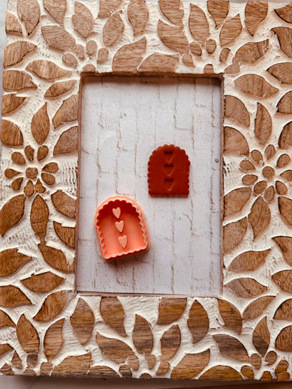 Hearts Scalloped Arch Clay Cutter