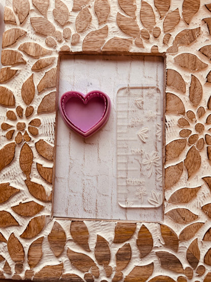 Stitched Heart Clay Cutter