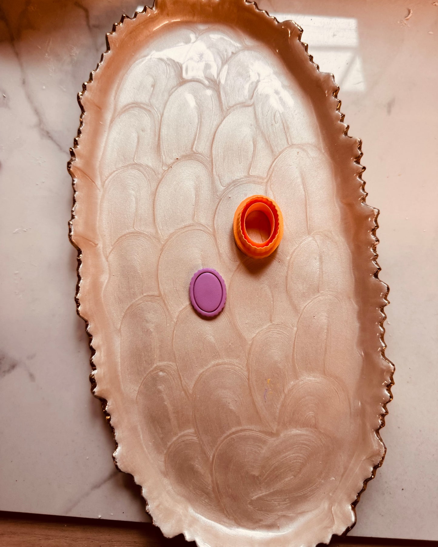 Mini Scallop Oval Clay Cutter