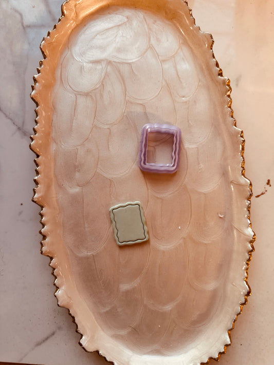 Squiggle Rectangle Clay Cutter