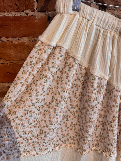 Cotton Floral Wide Leg Pants