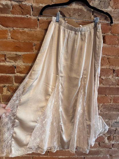Lace Silk Skirt