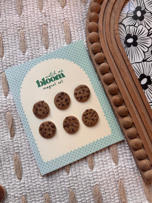 Chocolate Chip Cookie Magnet Set