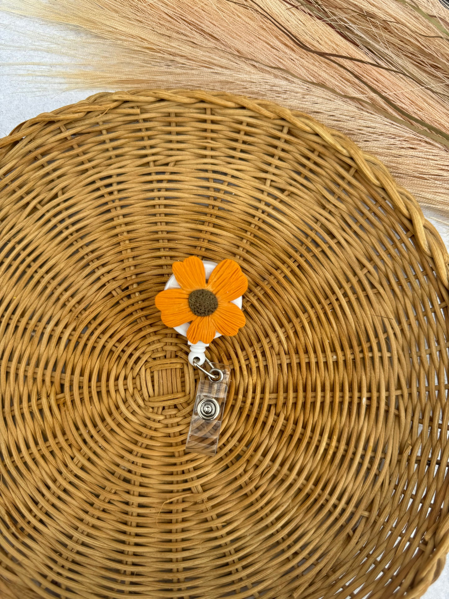 sunflower badge reel