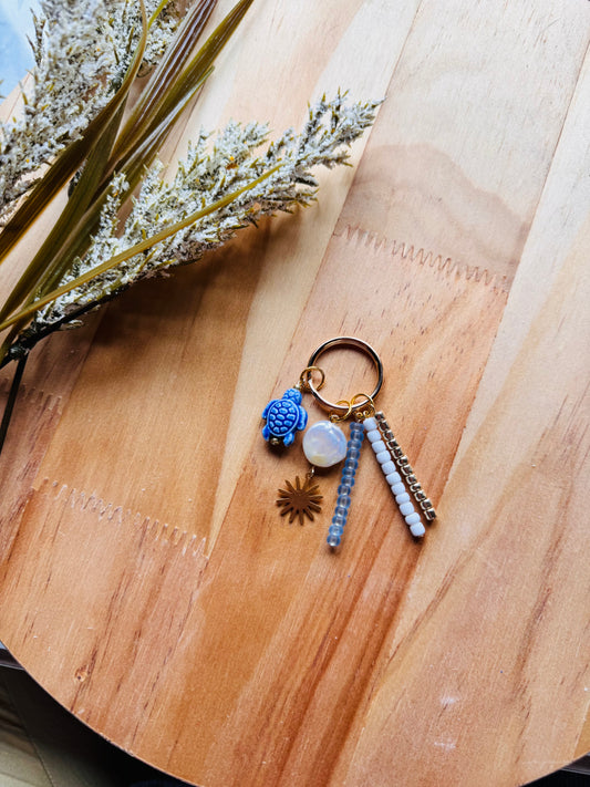Blue Turtle Keychain