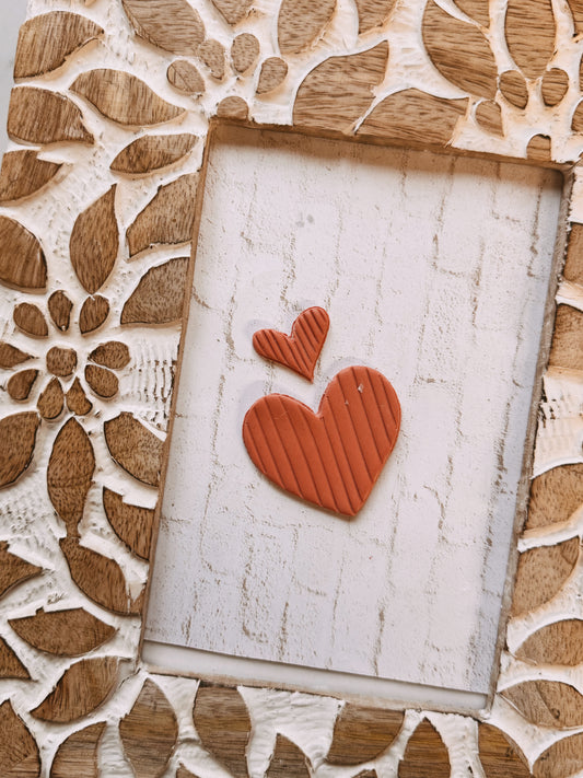 Ribbed Heart Clay Cutter Set