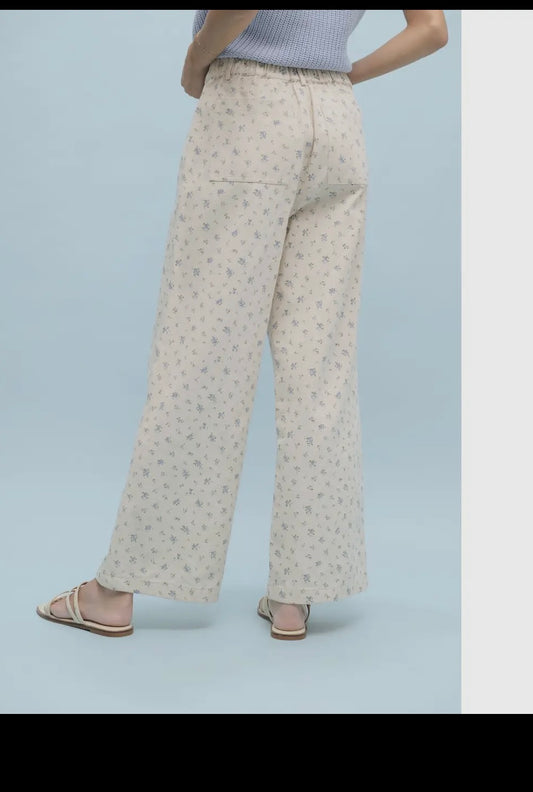 Blue Floral Pants | WMB Apparel Shop