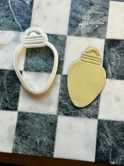 Lightbulb Ornament Clay Cutter