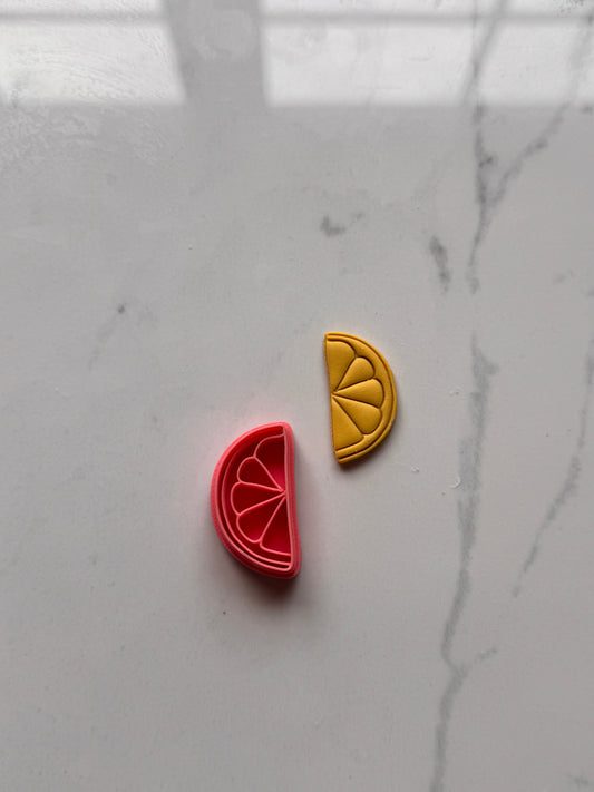 Half Lemon Slice Clay Cutter