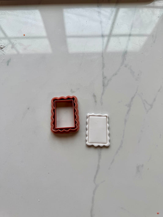 Wavy Rectangle Frame Clay Cutter