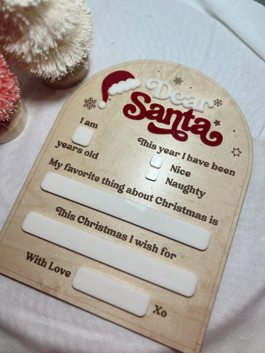 santa customizable photo signs