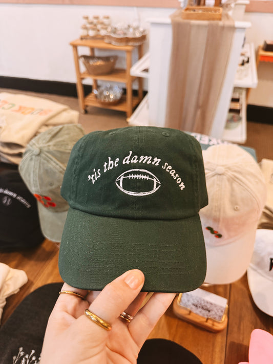 ‘tis the damn season football hat