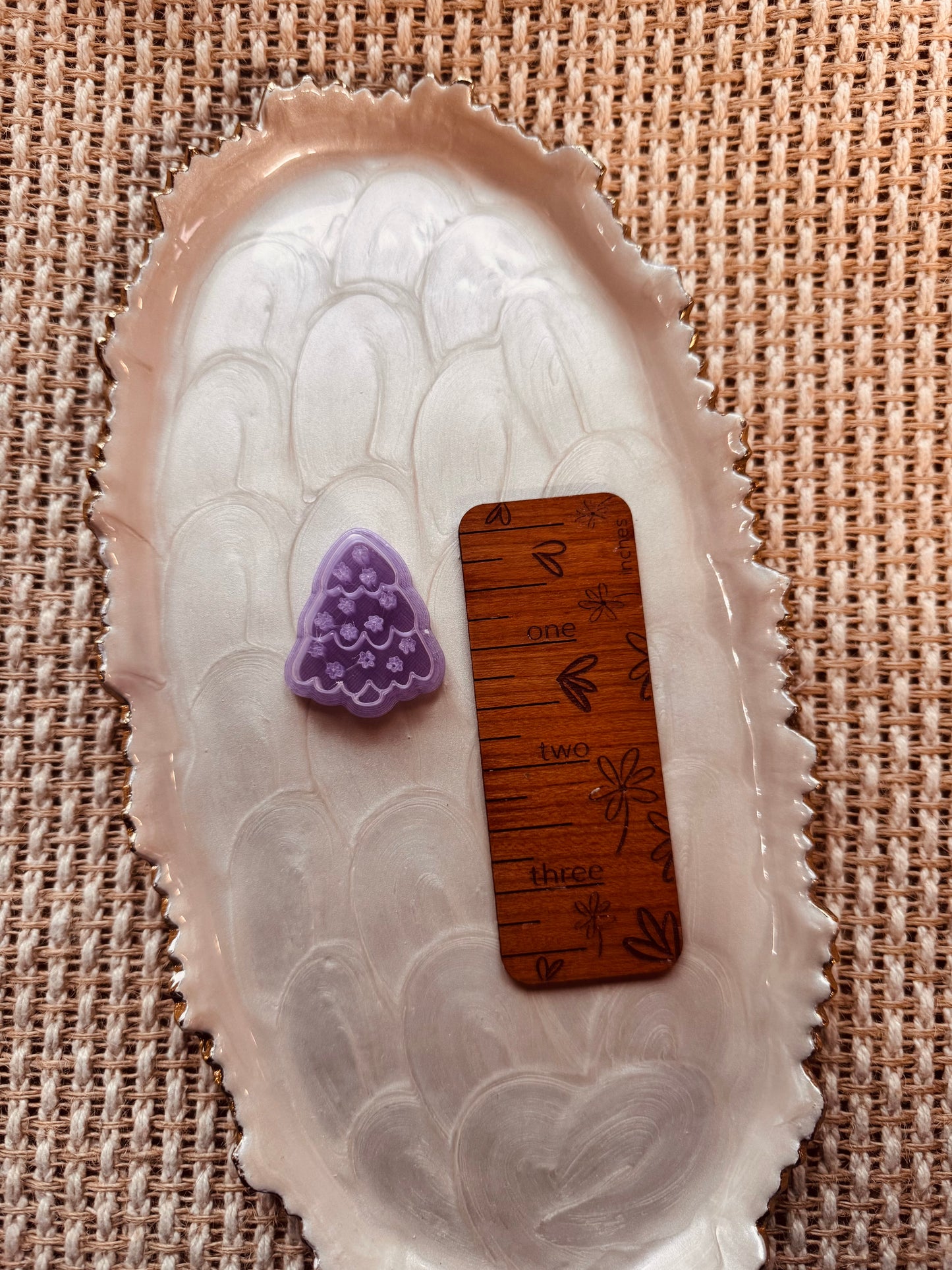 Floral Imprint Tree Clay Cutter