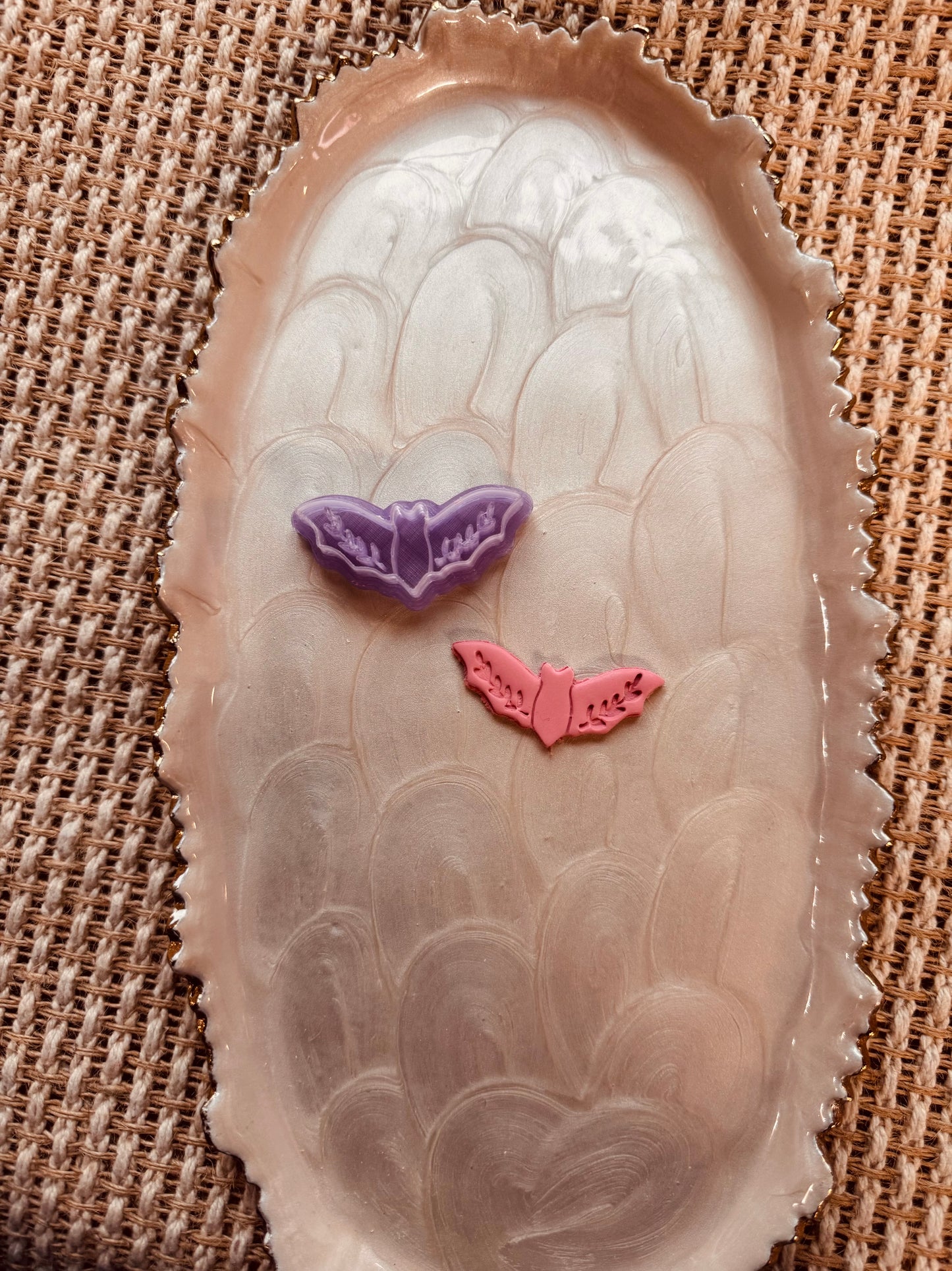 Floral Bat Clay Cutter