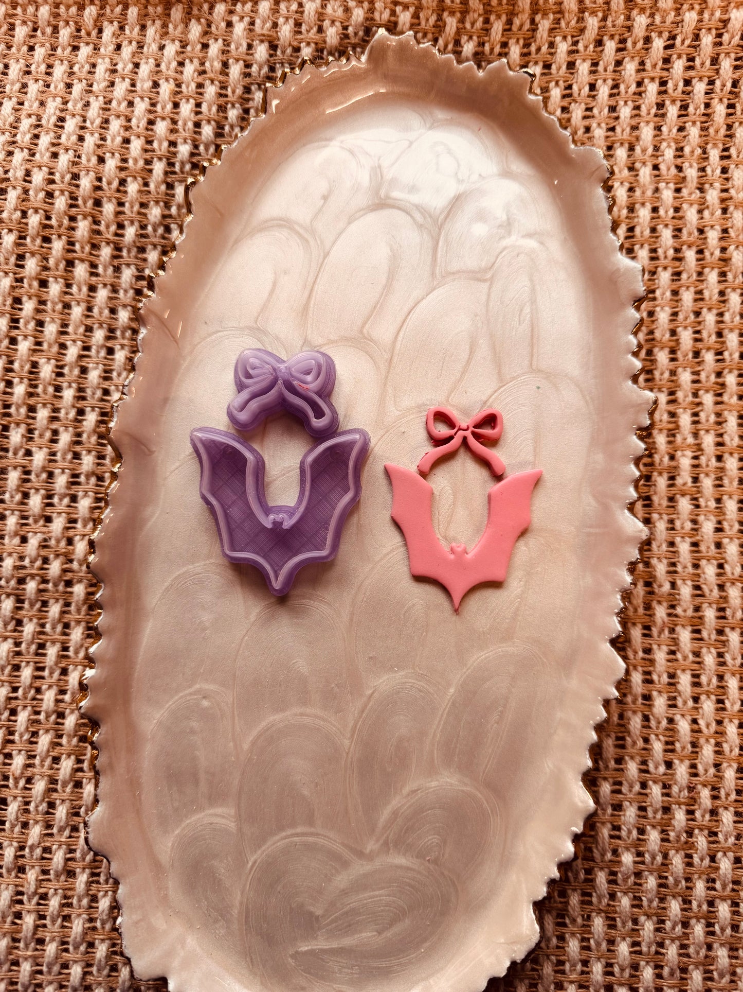 Whimsy Bow and Bat Polymer Clay Cutter Set