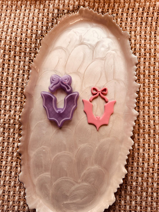 Whimsy Bow and Bat Polymer Clay Cutter Set