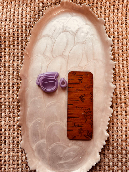 Coffee Pots + Drip Polymer Clay Mirrored Cutter Set